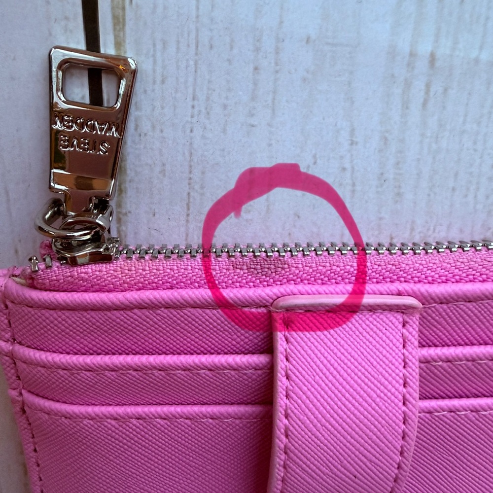 Steve Madden | Pink Slim Cardholder Wallet - Picture 4 of 7